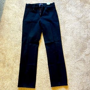 NYDJ Straight Black Jeans Size 8 Lift Tuck Technology - like new